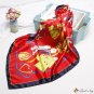 Silk scarf female new spring models simulation silk printing shawl small square scarf scarf