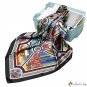Printed silk scarf female new simulation of silk square scarf hundred scarf shawl headscarf