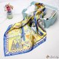 Silk scarf female new simulation silk printing square scarf shawl headscarf 90 * 90CM