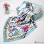 Silk scarf female new simulation silk printing square scarf shawl headscarf 90 * 90CM