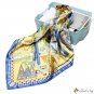 Silk scarf female new simulation silk printing square scarf shawl headscarf 90 * 90CM