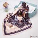 Silk scarf female new simulation silk small square scarf printing scarf shawl headscarf spring