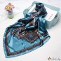Silk scarf female new simulation silk small square scarf printing scarf shawl headscarf spring
