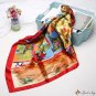 90cm printing large square scarf fashion simulation silk scarf activities scarf female