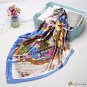 90cm printing large square scarf fashion simulation silk scarf activities scarf female