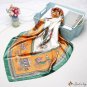 Square scarf female new simulation silk scarf carriage print shawl scarf headscarf