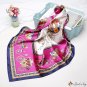 Square scarf female new simulation silk scarf carriage print shawl scarf headscarf