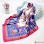 Square scarf female new simulation silk scarf carriage print shawl scarf headscarf