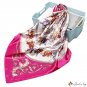 Silk scarf female new simulation silk vintage carriage print square scarf shawl headscarf