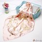Silk scarf female new 90 * 90 simulation silk small square scarf printing scarf shawl headscarf