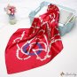 Silk scarf female new 90 * 90 simulation silk small square scarf printing scarf shawl headscarf