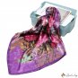 90cm silk scarf female new printing simulation silk large square scarf ink retro headscarf shawl