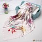 Spring and summer new satin simulation silk printing square scarf decorative silk scarf women silk s