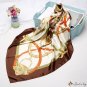 Silk scarf printing female new simulation silk large square scarf shawl scarf