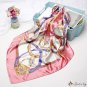 Silk scarf printing female new simulation silk large square scarf shawl scarf