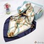 Silk scarf printing female new simulation silk large square scarf shawl scarf