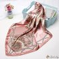 Printed silk scarf female new simulation silk square scarf scarf silk shawl headscarf 90cm