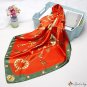 Printed silk scarf female new simulation silk square scarf scarf silk