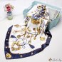 Printed silk scarf female new simulation silk square scarf scarf silk