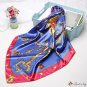 Printed silk scarf female new simulation silk square scarf scarf silk