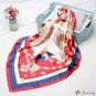 90cm printing silk scarf female new simulation silk small square scarf headscarf shawl
