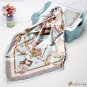 90cm printing silk scarf female new simulation silk small square scarf headscarf shawl