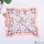 Silk scarf female new simulation silk printing square scarf shawl bank