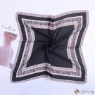 Silk scarf female new lace edge 53cm printed small square scarf bank scarf shawl