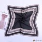 Silk scarf female new lace edge 53cm printed small square scarf bank scarf shawl