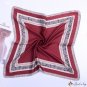 Silk scarf female new lace edge 53cm printed small square scarf bank scarf shawl