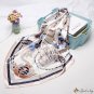 Printed silk scarf female spring and summer new simulation silk square scarf shawl headscarf