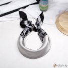 Silk scarf female new spring 70cm simulation silk printing small square scarf headscarf scarf hair b