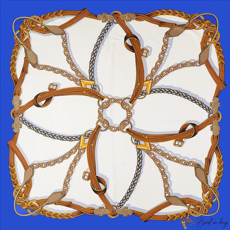 The new 130CM silk scarf female spring simulation silk twill silk large printed square scarf shawl s
