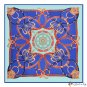 The new 130CM silk scarf female spring simulation silk twill silk large printed square scarf shawl s