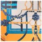 Silk scarf female new simulation silk printing large square scarf 130 twill silk ink printing scarf