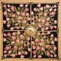 Silk scarf female new simulation silk printing large square scarf 130 twill silk ink printing scarf