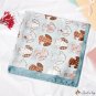 Silk scarf female new simulation silk printing square scarf vintage turban scarf