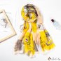 Beach silk scarf new simulation silk new silk satin large square scarf in the long paragraph vacatio