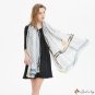 New simulation silk printing long square scarf vacation sun screen shawl new silk satin scarf female