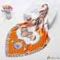 Silk scarf female summer new simulation silk printing small square scarf scarf headscarf