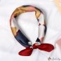 New simulation silk scarf scarf 70cm printing literary small square scarf small neck scarf headscarf