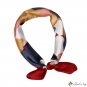 New simulation silk scarf scarf 70cm printing literary small square scarf small neck scarf headscarf
