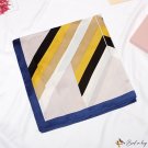 New simulation silk stripes printed small square scarf satin printed 70cm scarf