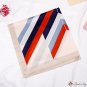 New simulation silk stripes printed small square scarf satin printed 70cm scarf