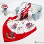 New large square scarf 90cm satin simulation silk scarf activities scarf female print shawl
