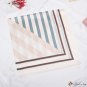 Simulation silk stripes color blocking print decorative small silk scarf female small square scarf n