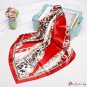 Silk scarf female new simulation silk printing small square scarf scarf shawl headscarf