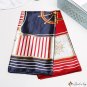 New 90cm satin simulation silk scarf plaid color blocking print scarf female shawl headscarf