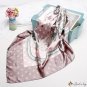 New simulation silk love print silk scarf female small square scarf shawl 90cm