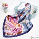 90CM silk scarf female new simulation silk printing square scarf satin scarf headscarf